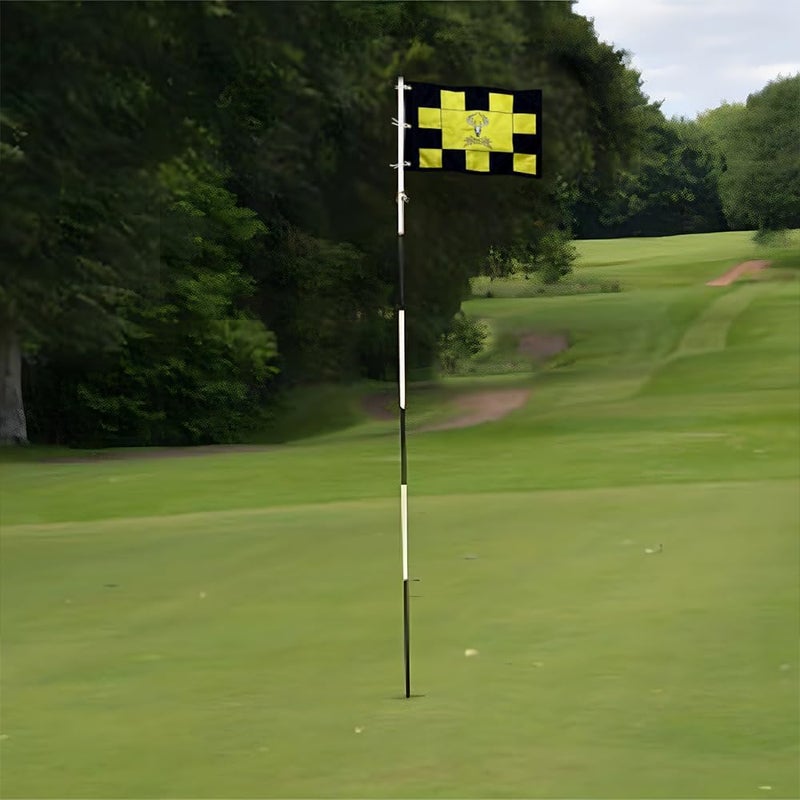 2BUT Standard Tobacco Road Golf Club Pin Flag Practic Putting Green Golf Flag For Backyard Garden Double-Sewn 600D Nylon Miniature Pin Flag (20"x13" Grommet) - Image 5